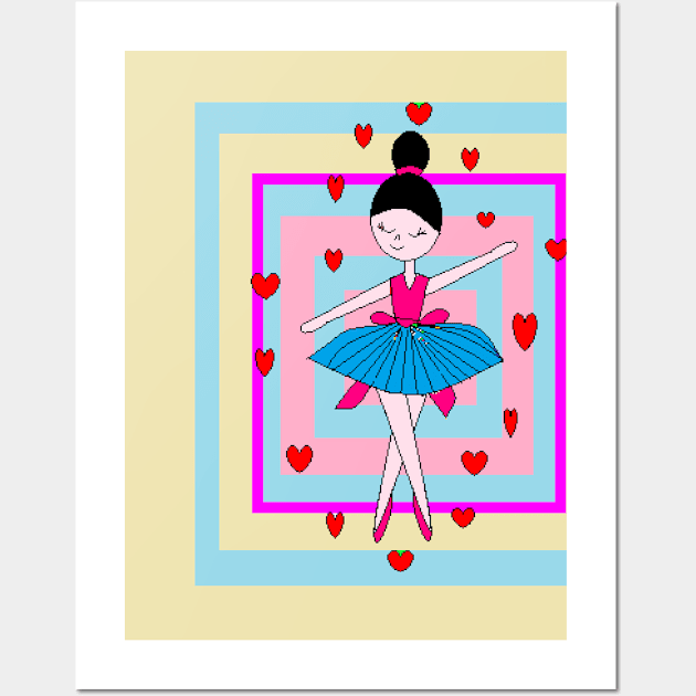 ballerina's ballet Wall Art by ArtesManuaisRosaMaria